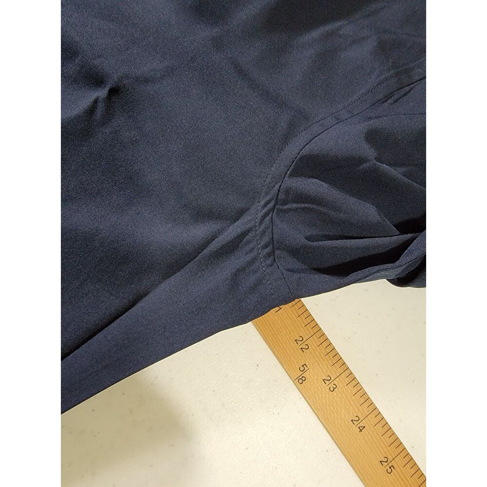 Men's Ted Baker Navy Blue Long Sleeve Button Shirt - Medium 15-15.5 - Picture 5 of 8